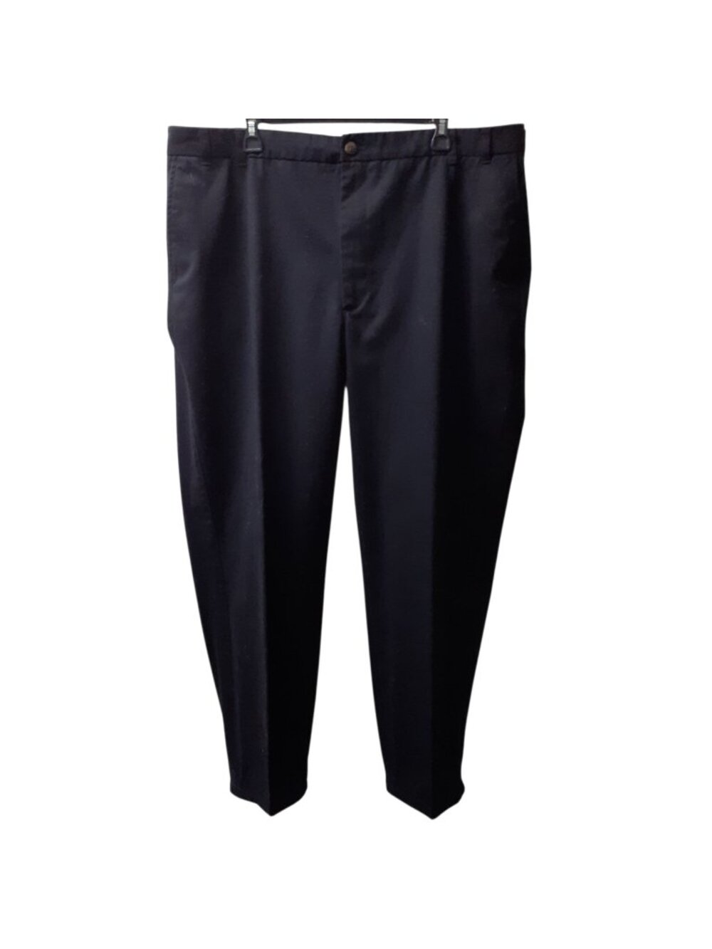 St. John's Bay Worry Free Chino Pant Mens Size 44 x 30 Black Classic Fit